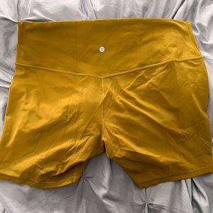 Size 20 Lululemon shorts w/ elastic drawstring waist. Been worn maybe twice.